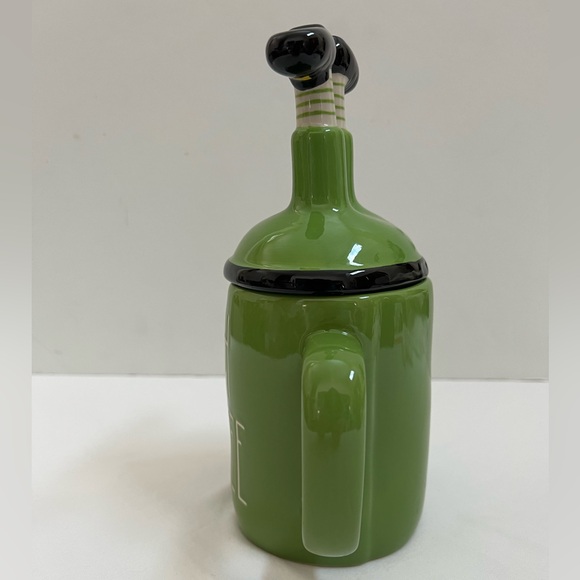 Rae Dunn Mug IRISH COFFEE With Leprechaun LID Large Coffee Cup Ceramic Cocoa Tea - Picture 2 of 9